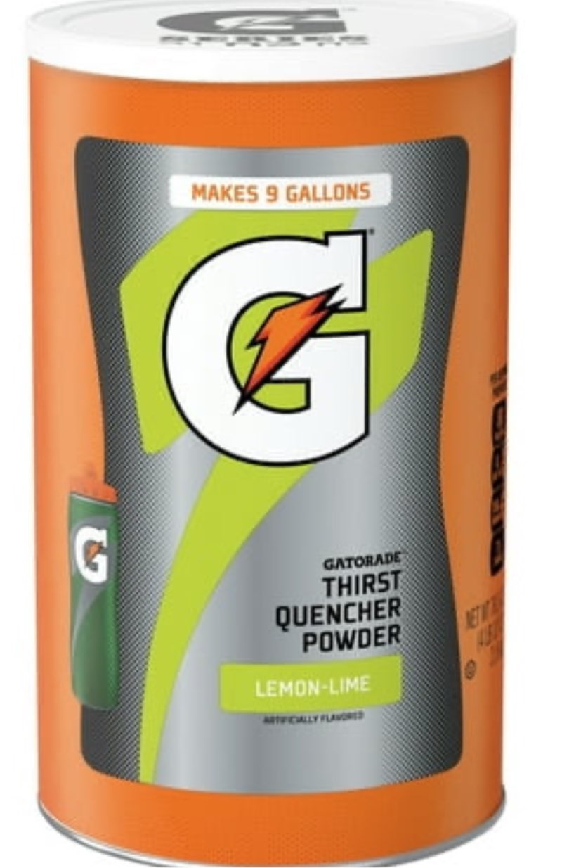 gatorade lemon lime thirst quencher sports drink mix powder  76.5 oz canister((best by/02/07/2026))