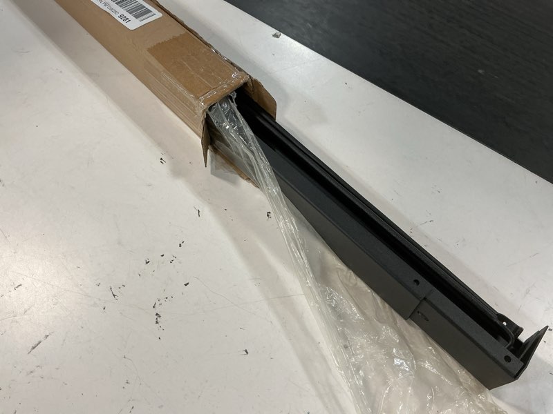 Condition photo showing Good Condition for flamorrow adjustable rod and valance kit - fireplace curtain rod kit for spark screens and mesh screen curtain, black