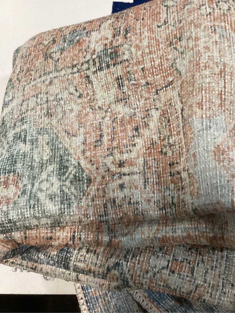 Condition photo showing As Is for allen roth rug 63in x87in