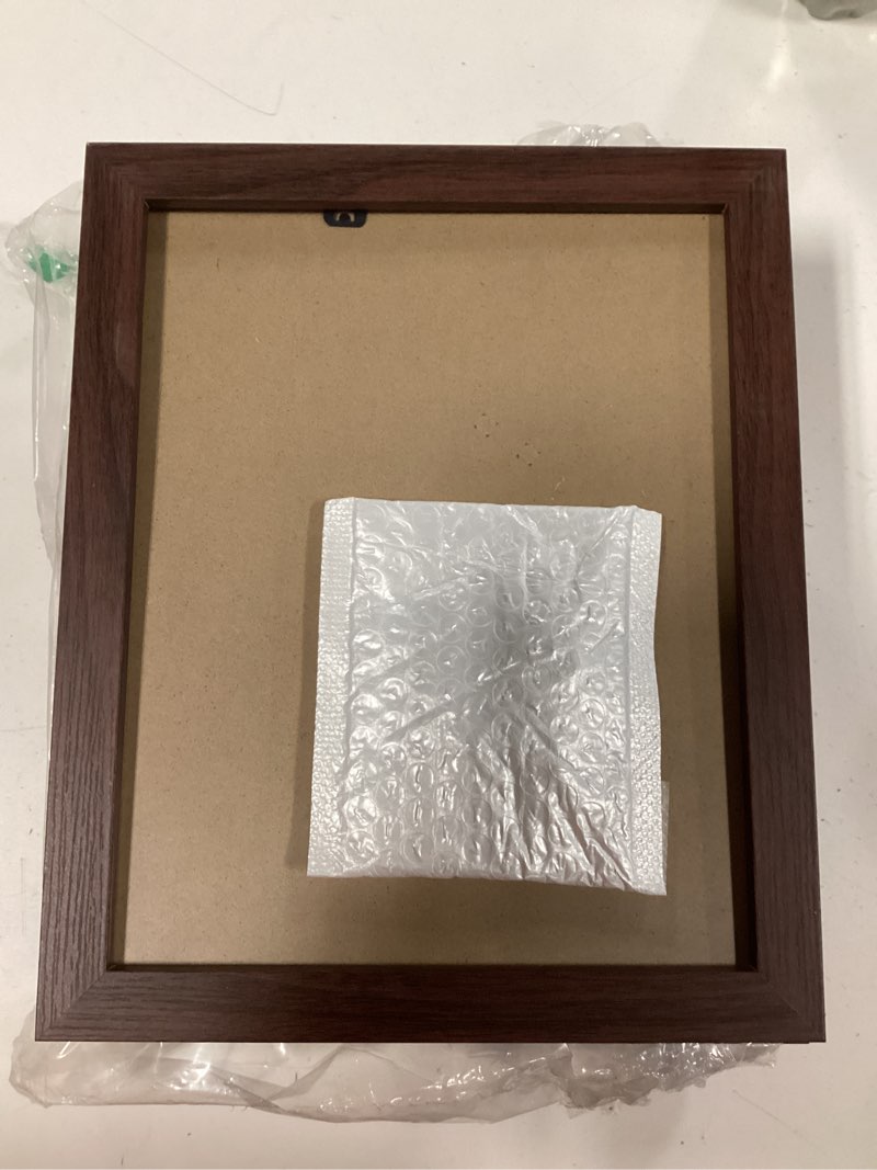 Condition photo showing Good Condition for petaflop 8x10 picture frame set of 7, rustic frames display 8 by 10 inch photo for wall or tabletop 8x10 distressed brown
