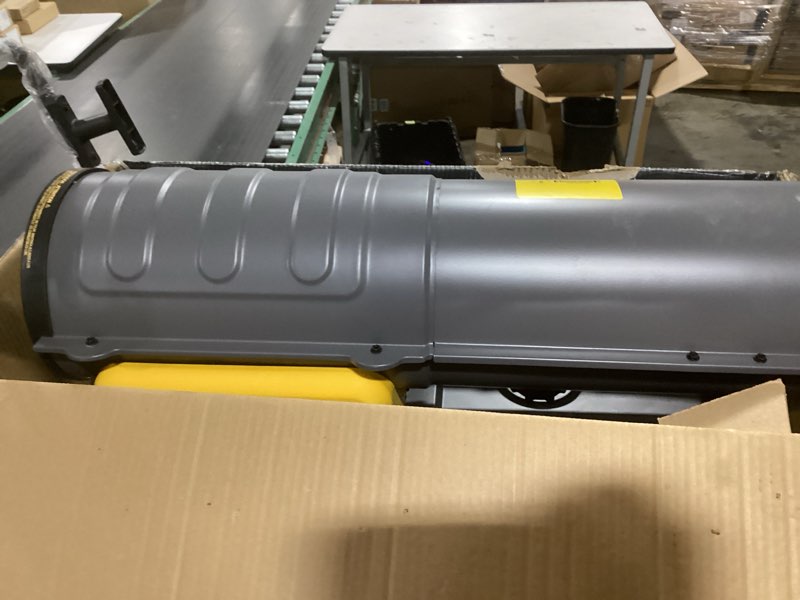Condition photo showing As Is for DeWalt F340680 DXH135KT Kerosene Heater, 135K BTU,Yellow
