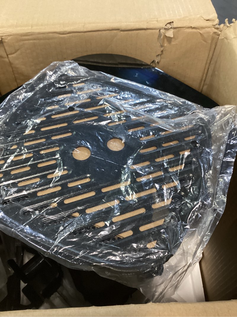 Condition photo showing Good Condition for air fryer 14-in-1 with viewing window, 6qt large capacity, 392? max crisp, airfryer no filping dual heating, bake, roast, dehydrate, reheat, 1700w fast even easy meals, nonstick dishwasher safe basket 6 quarts dark gray