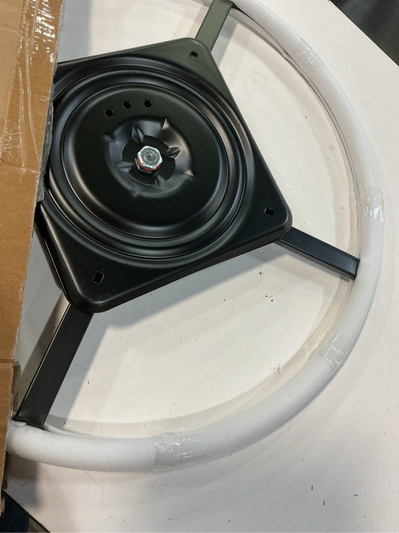 Condition photo showing Good Condition for 24 inch heavy duty recliner chair swivel ring base kit & 10“ swivel plate | chair replacement parts bottom mechanism