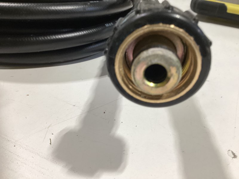 Condition photo showing As Is for surfacemaxx 1/4-in x 25-ft, 3200 psi pressure washer hose