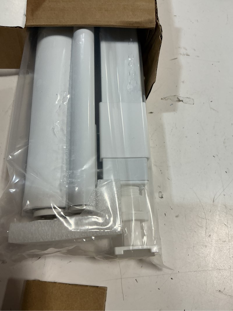 Condition photo showing New/Like New for lazblinds no drill blinds for indoor windows, blackout roller shades, cordless window blackout blinds, thermal insulated fabric uv protection for home and office, 27" w x 48" h, white blackout-white 27" w x 48" h