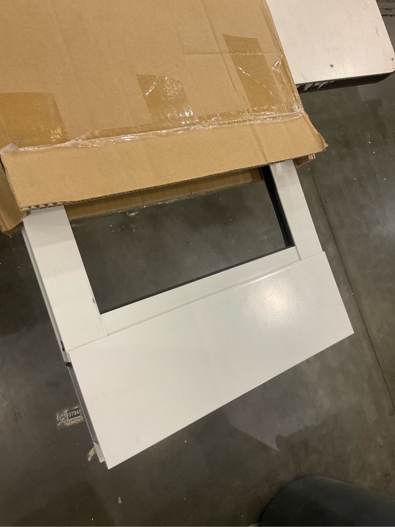 Condition photo showing Good Condition for Aluminum Cat Door for Windows - Adjustable to Fit Window Width 32"-36", Quick-Fit Cat Door Window Insert, Magnetic Suction Design, Perfect for Cats White Tall Fit 32"-36" Window