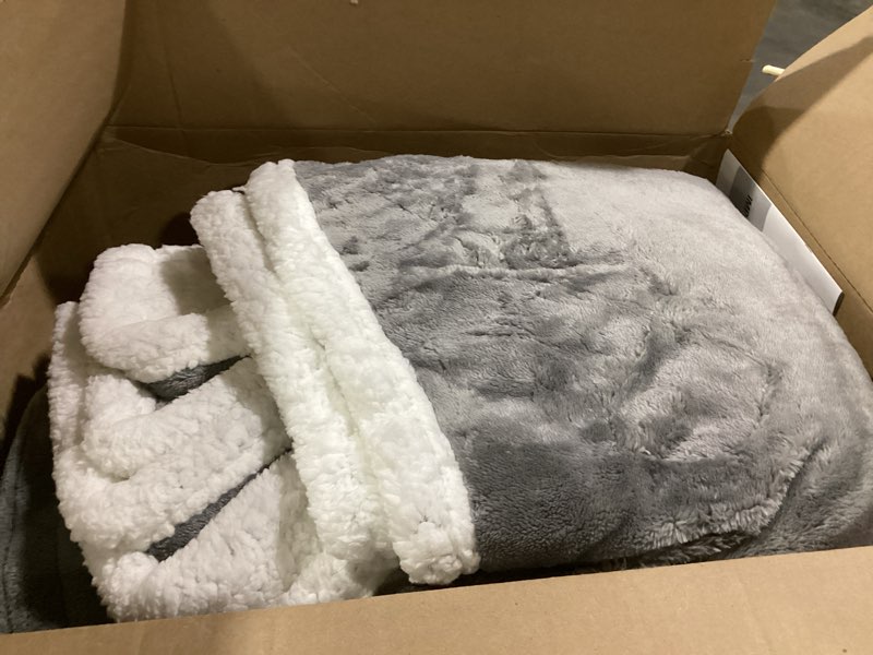 Condition photo showing Good Condition for Minervada Heated Blanket Electric Blanket Full Size 72''x84'', Soft Flannel Heating Blanket with 1-10 Hour Auto Off - 9 Heat Settings - Machine Washable - Light Grey 01 - Light Grey 72''x84''(Full)