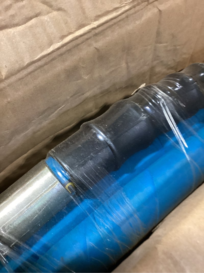 Condition photo showing Good Condition for 3/4 inch x 50ft rubber air hose include 2 pcs chicago style connectors, air compressor hose 100% rubber, 300 psi, 50f to 190f degrees high strength polyester braided replacement air line kit