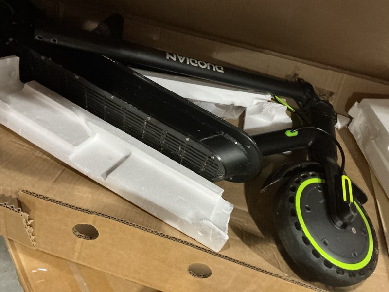 Condition photo showing Good Condition for MAXSHOT Electric Scooter Adults & Big Kids, Top Speed 9/16/19/22MPH, 10/12/16/21/50Miles Range, 6.5"/8.5"/14" Tires Folding Commuter Escooter with Dual Suspension for Commuting, APP Control 19MPH-350W-Green