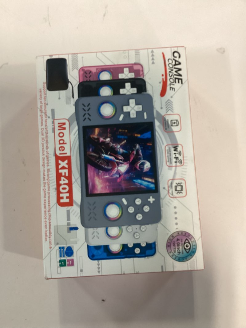 Condition photo showing New/Like New for Upgraded XF40H Handheld Game Console, Retro Gaming Console Preloaded Classic Games with Multiple Emulators, 4.0 Inch 4K HD IPS Screen Open Source Linux System, Pocket Video Gaming (Black-128G)