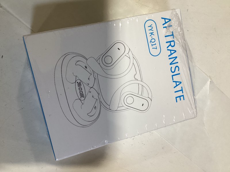 Condition photo showing New/Like New for ai translation earbuds real time with 188 languages,50h playtime open ear headphones,headphones wireless with bluetooth 6.1,audifonos traductores inglés español,language translator for business black
