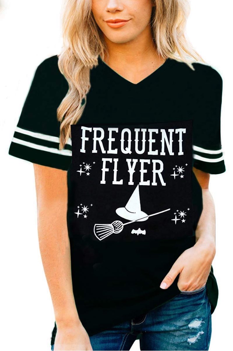 Dutebare Women Halloween Off Shoulder Sweatshirt Slouchy Witch Shirt Long Sleeve Pullover Tops Small A-black