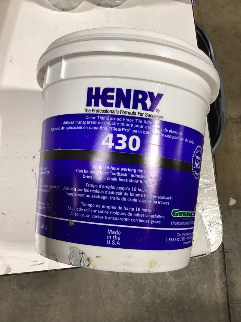 Condition photo showing Good Condition for henry h 430 commerical tile (vct) adhesive vct multi-purpose flooring adhesive ( 1 - gallons )