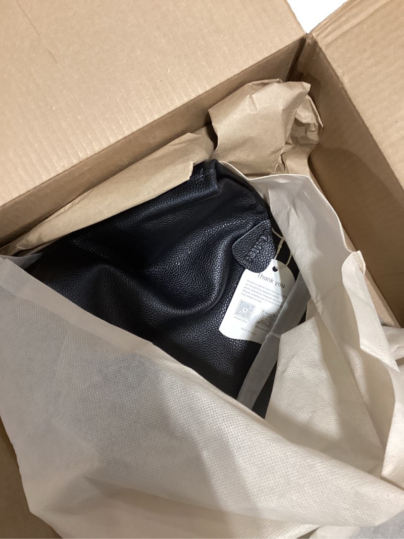 Condition photo showing Good Condition for kattee genuine leather tote bags for women, soft shoulder purses and handbags zipper totes travel work extra large black