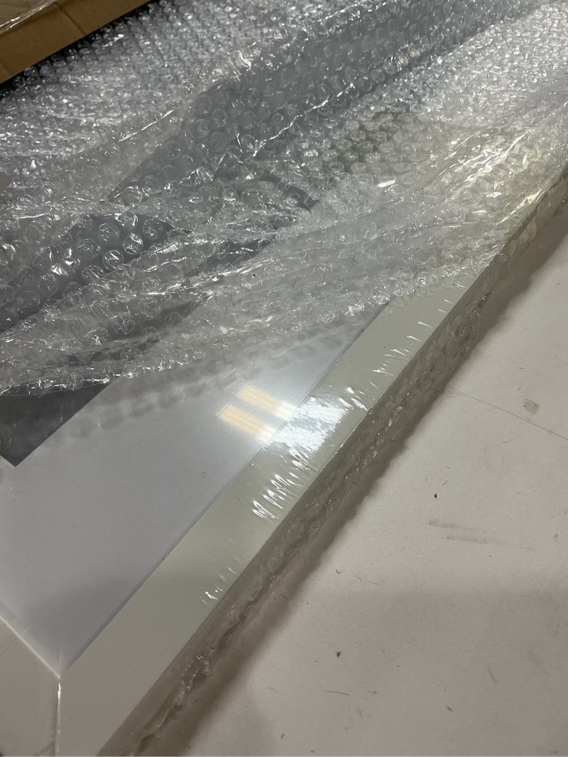 Condition photo showing New/Like New for upsimples 16x24 picture frame, display pictures 14x20 with mat or 16 x 24 without, wall hanging poster frames, white, 1 pack white 16x24