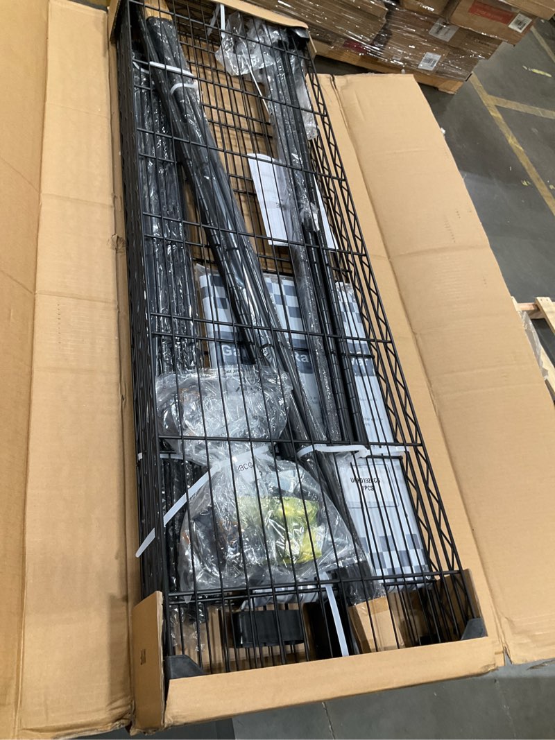 Condition photo showing Good Condition for ulifhome p8c pro heavy duty clothes rack?with extended width design? rolling clothing racks for hanging clothes with lockable wheels?42" w x 15.8" d x 80.5" h?load 700lbs?black rack with black cover black rack with black cover p8c pro