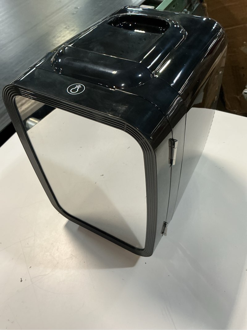Condition photo showing Good Condition for mini fridge, 4l/6 can portable refrigerator,dimmable gaming light with app controller for gaming room bedroom,office and car,ac/dc portable thermoelectric cooler&warmer for food,drinks,skincare,black