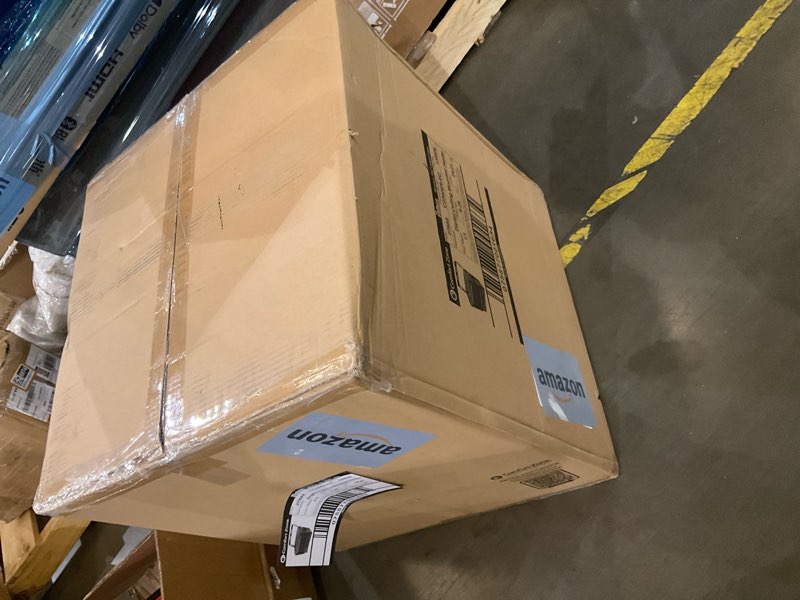 Condition photo showing As Is for Comfort Zone 10,000W Hard-Wired Garage Heater – Industrial & Commercial Ceiling Mount, 240V Fan-Forced Heater with Remote, Digital Thermostat, Timer, 2 Heat Settings, Overheat Protection, Grey 10,000-Watt Grey