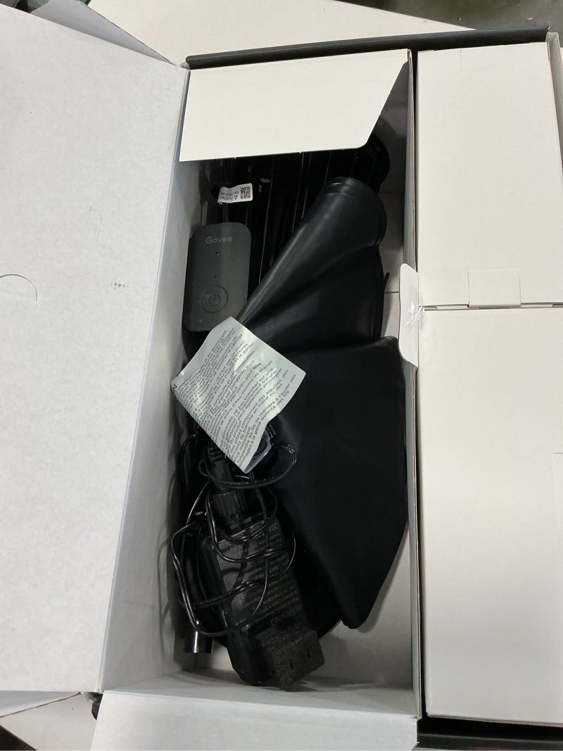 Condition photo showing As Is for Govee - 7.5ft RGBIC Cone Tree Lights, with Smart voice & App Control, IP67 Waterproof for Christmas, 82+ Scene Modes - Black