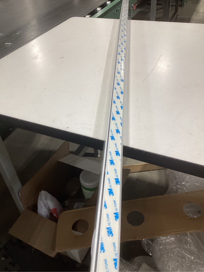 Condition photo showing Good Condition for ZSTARR PVC Light Blockers Blackout Light Blockers Side Tracks for Window Shades and Blinds Side Tracks for Blackout Shades Easy to Instal Light Blocking Strips for Bedroom (White, 58",2Pcs) L-shaped White-2pcs 58‘’