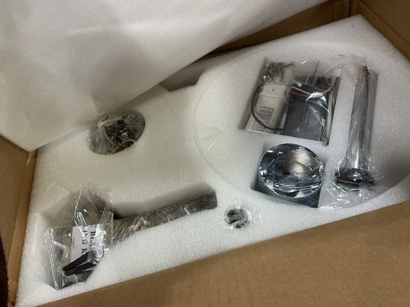 Condition photo showing New/Like New for 52" Ceiling Fan with Light Chandelier Fan Modern DC Motor Dimmable Led Fandelier Ceiling Fan with Light for Bedroom, Living Room 52 inch Silver