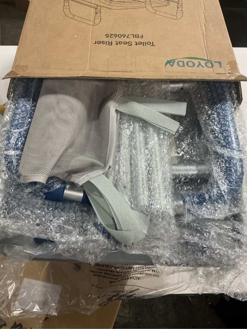 Condition photo showing New/Like New for Toilet Seat Risers for Seniors, Removable Padded Raised Toilet Seat with Handles, Easy to Clean Adjustable Height Toilet Riser, Handicap Elevated Seat 400lb, Fits Any Toilet