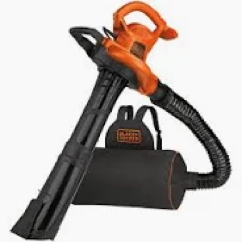 black+decker 250 mph 400 cfm electric backpack blower/mulcher/vac