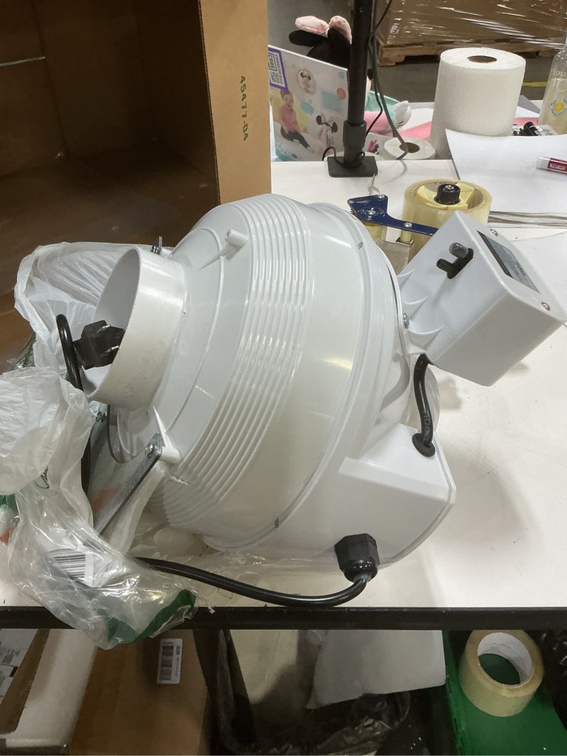 Condition photo showing Good Condition for Dryer Booster Fan with Pressure Switch for Automatic Activation, Effectively Boosting Drying Efficiency and Reducing Lint Buildup. Compatible with Dbf110 Vent Booster Fans? 4-Inch With Plug, 167 CFM