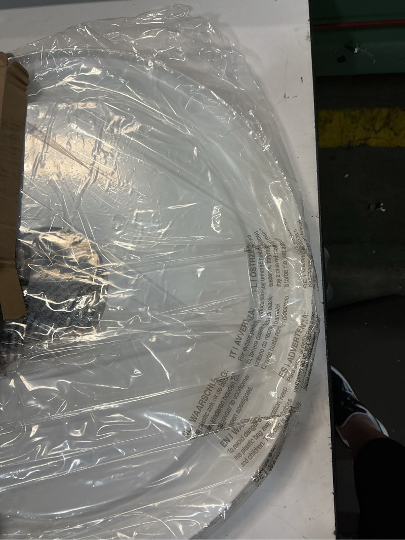 Condition photo showing New/Like New for eifhyt molded nylon ceiling medallion for light fixtures and ceiling fans 16"od x 4"id x 3/4"p (fits canopies up to 12-3/8") white white-16