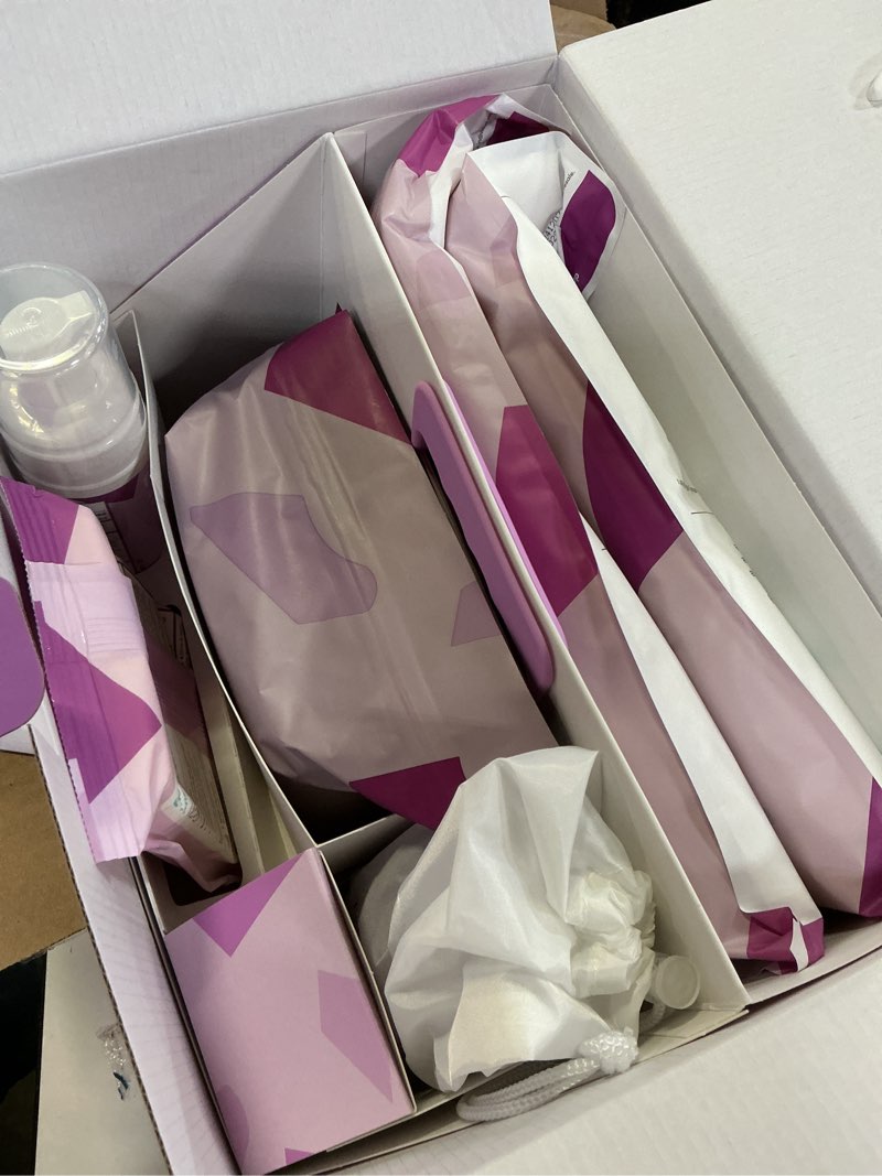 Condition photo showing New/Like New for Frida Mom 11pc Postpartum Essentials Kit Gift Set, Hospital Bag Must Haves for New Mom, Includes 4 Disposable Postpartum Underwear, 4 Ice Maxi Pads, Perineal Healing Foam & 24 Pad Liners & Peri Bottle