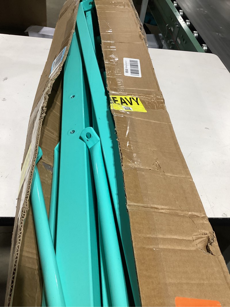 Condition photo showing Good Condition for Marfula Gymnastic Bar For Kid and Teenage of 3-25, 5Ft/8 FT Base Length 4Ft Width 5Ft Adjust Height, Gymnastic Kip Bar For Gymnast, Gymnastic Training Equipment For Professional Training Home Club Use Teal(5 Ft Base)