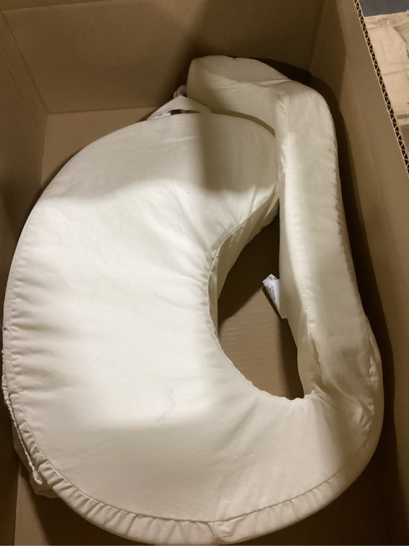 Condition photo showing Good Condition for My Brest Friend Super Deluxe Nursing Pillow - Enhanced Comfort & Ergonomic Breastfeeding Pillow for Ultimate Support for Mom & Baby - Adjustable and with Handy Side Pocket,100% Organic Cotton Oat Organic Oat Super Deluxe