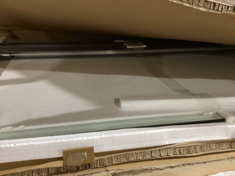 Shower Door,68-72" W x 76" H Frameless Shower Door, Double Sliding Glass with 3/8" (10mm) Clear SGCC