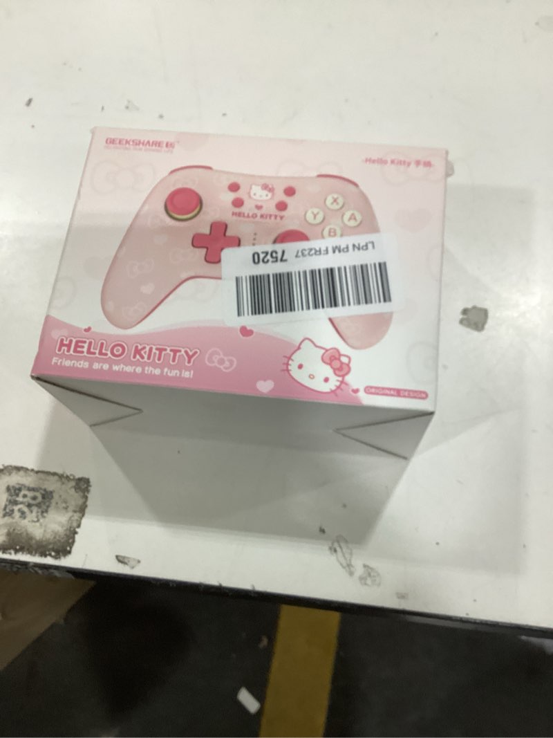Condition photo showing New/Like New for Kuitmor Pink Switch Controller,Hello Kitty Hall Effect Controllers Wireless for Switch 2/1/OLED/Lite,PC,Android,iOS | Bluetooth + Wired,1000mAh Battery,6-Axis Gyro,Dual Vibration,RGB Breathing Light Controller only