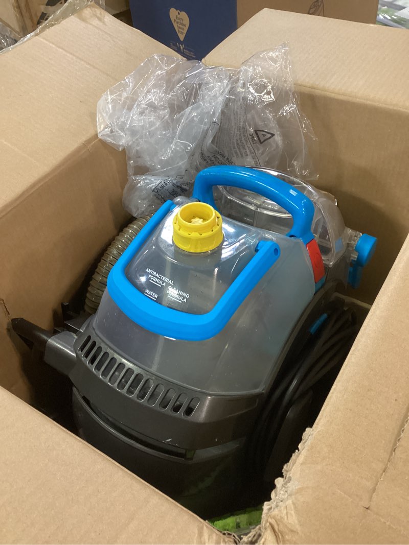 Condition photo showing As Is for Bissell Little Green Pro Portable Carpet & Upholstery Cleaner and Car/Auto Detailer with Deep Stain Tool, 3" Tough Stain Tool, Plus Two 8 oz. Trial-Size Formulas, 3194 Little Green Pro (OLD)