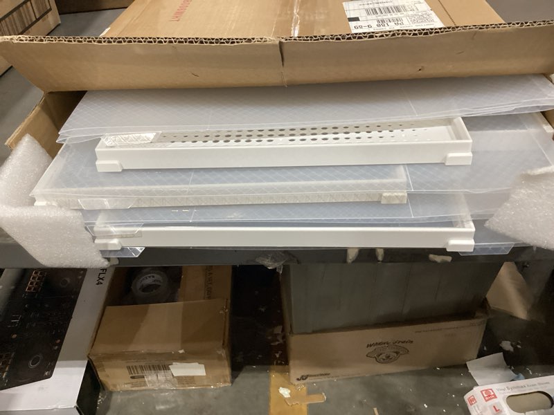 Condition photo showing New/Like New for eazehome 8 pack clear boot boxes stackable, boot storage boxes for tall boots, shoes box plastic oragnizer with lids, shoes organizer container for closet, under bed boot storage