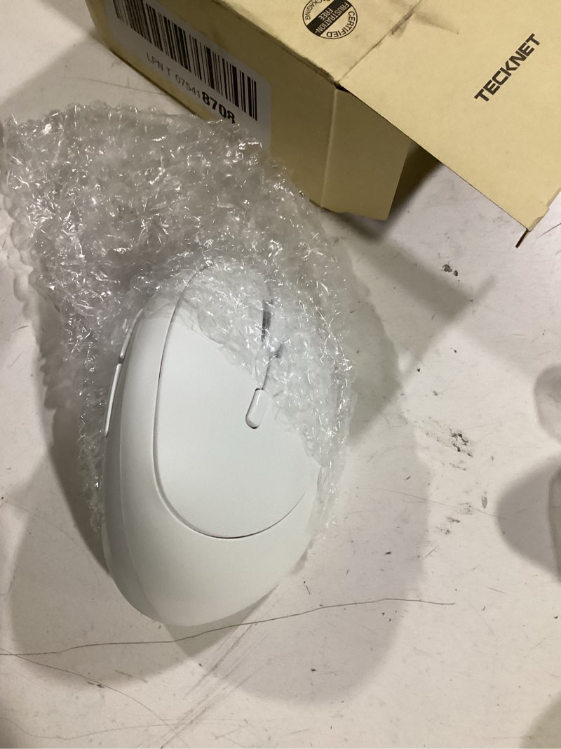 Condition photo showing Good Condition for tecknet wireless mouse, 5 adjustable dpi levels, 6 buttons, 4800 dpi wireless vertical mouse, 2.4g silent wireless mouse for laptop, pc, chromebook, mac - light white