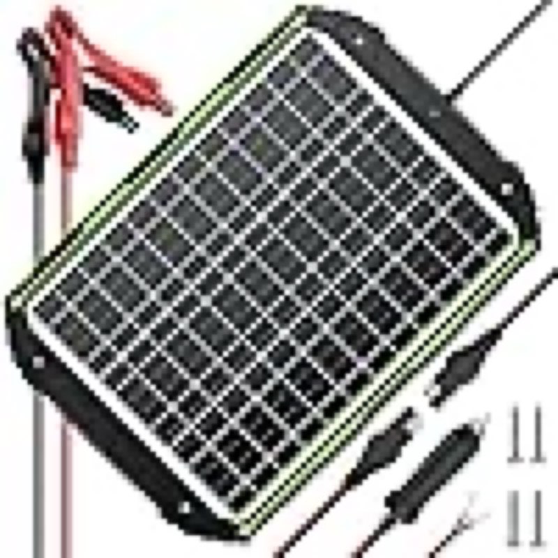 Sun Energise 25W 12V Solar Powered Battery Charger & Maintainer, Built-in Smart MPPT Charge Controller, Waterproof 25 Watt 12 Volt Solar Panel Trickle Charging Kits for Car Auto Boat RV Marine Trailer