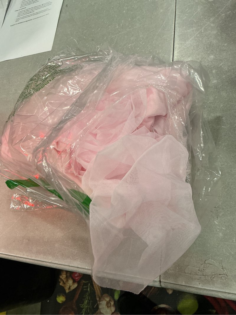 Condition photo showing Good Condition for pink tablecloth for 6 foot rectangle tables, pink tulle table skirt for baby shower ruffle tutu table cloths skirt stretch fitted table covers for wedding girl's birthday princess themed parties pink 72" x 30" (6ft-1 pack)