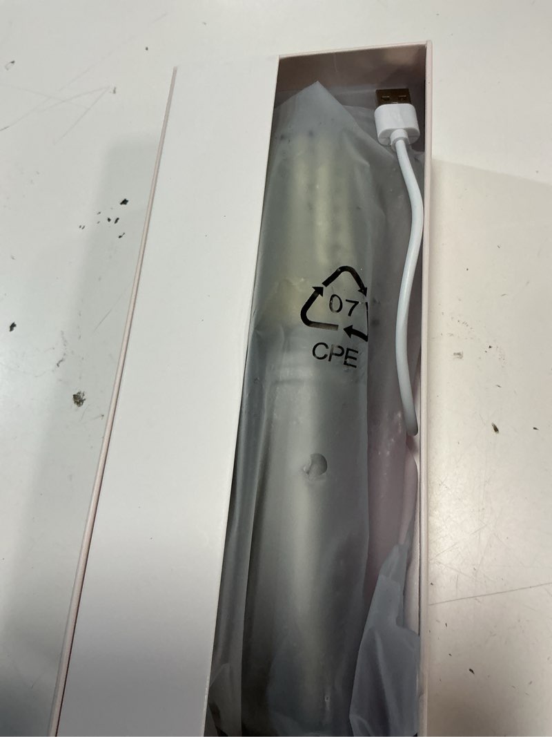Condition photo showing Good Condition for cordless hair curling iron brush rechargeable battery-powered, 3-in-1 portable hot straightener curling comb 3 temperature settings with lcd display gray