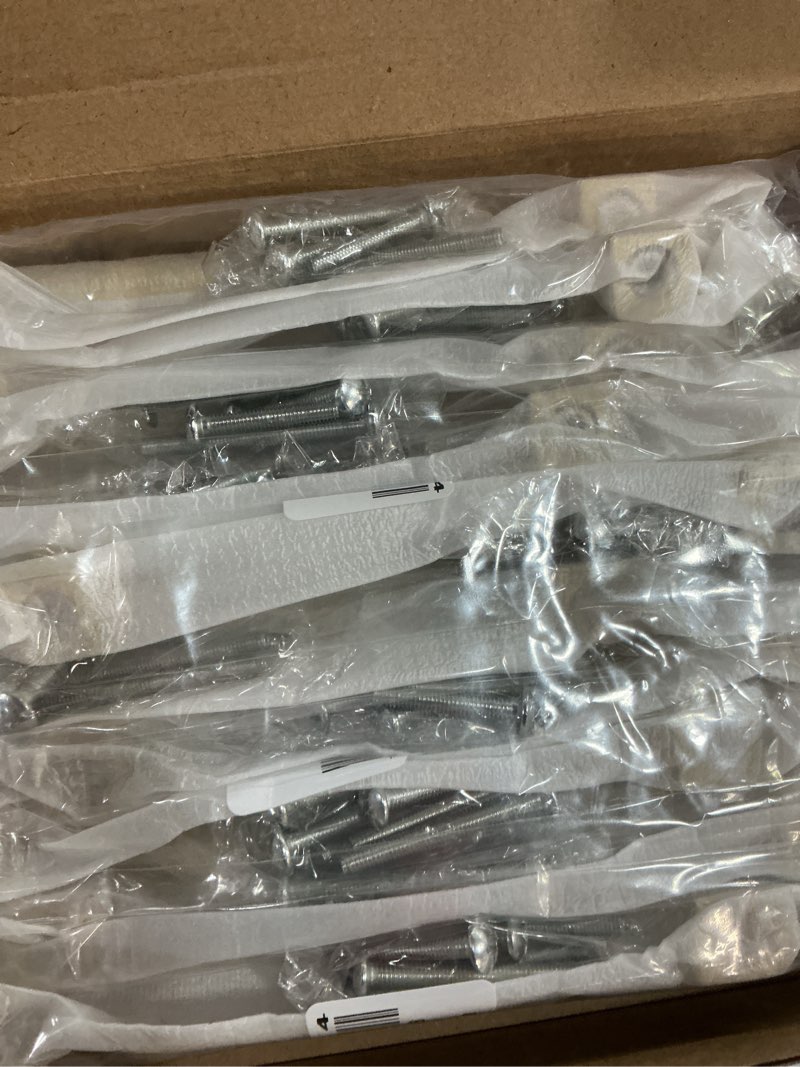 Condition photo showing New/Like New for Knobonly 10 Pack 5 Inch Cabinet Pulls Brass Cabinet Pulls for Kitchen Cupboard Bathroom Dresser Cabinet Hardware Dresser Handles Dresser Pulls 5 Inch (128mm) Brushed Brass 10