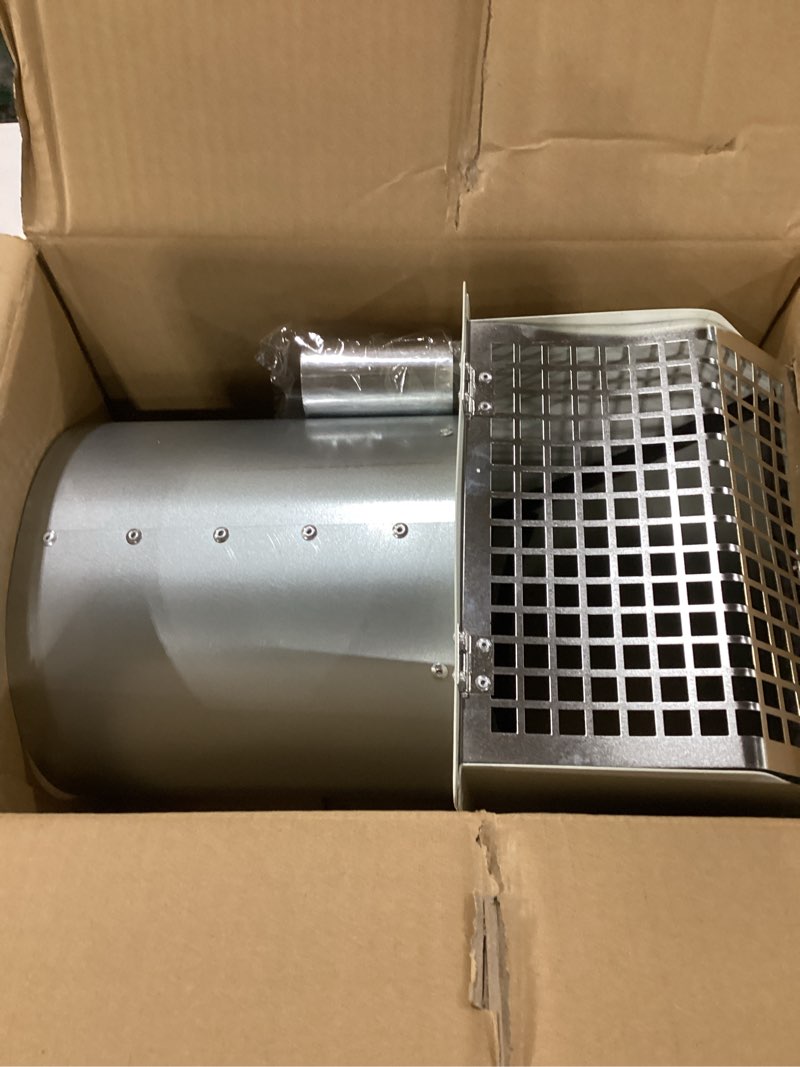 Condition photo showing New/Like New for 8 Inch Hooded Wall Vent Cover Outside, Dryer Exhaust Vent Metal Mesh Cover, Wall Vents Cover Exterior Air Exhaust for Kitchen Bathroom House Range Hood HVAC 8 Inch White