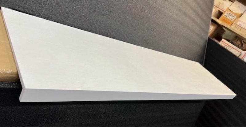 5 Pcs 24x12 Inch Wavy Wire Shelf Covers, Foamed PVC Faux Wood Closet Organizer, Non-Bearing Decorati color white 