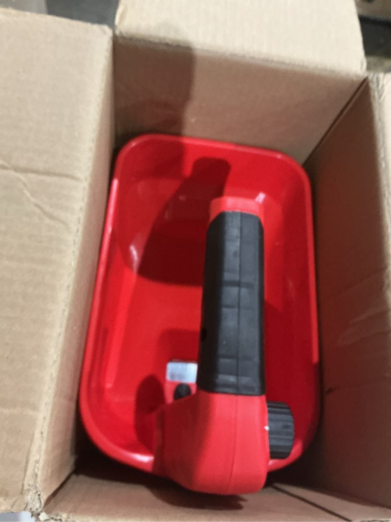 Condition photo showing Good Condition for Handheld Grass Seed Spreader Compatible for Milwaukee 18V Li-ion Battery, Available Year-Round, Grass Seeds, Rock Salt (Battery not Included) Red