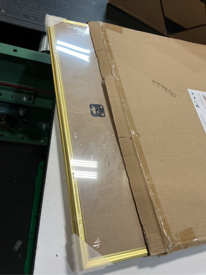 Condition photo showing New/Like New for upsimples 20x30 picture frame gold 3 pack, scratch-proof poster frames 20 x 30 for photo gallery - slide-in strips, horizontal or vertical wall mounting gold 20x30