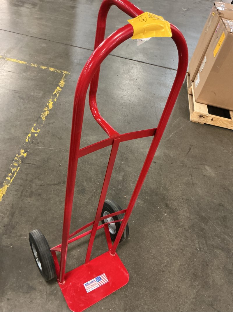 Condition photo showing Good Condition for milwaukee 800-lb capacity 2 -wheel red steel heavy duty hand truck