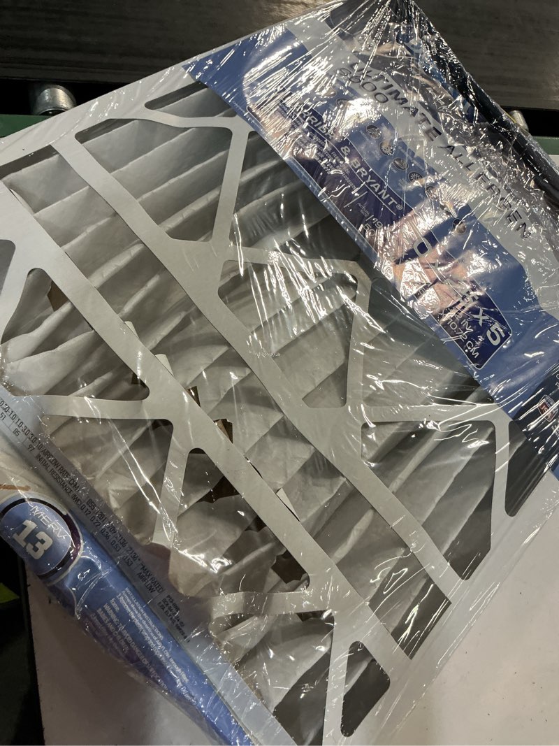 Condition photo showing As Is for bestair 20-in w x 25-in l x 5-in merv 13 electrostatic pleated air filter