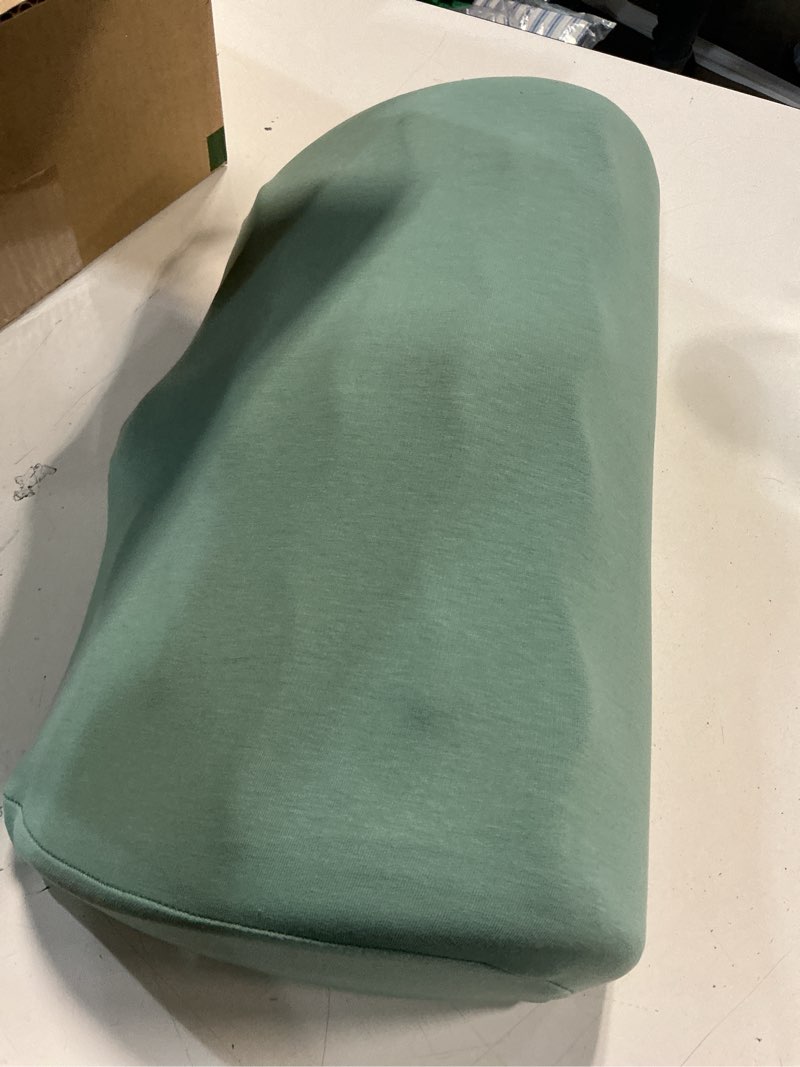 Condition photo showing Good Condition for c cushion lab foot rest for under desk at work - adjustable memory foam foot rest for office chair & gaming chair - ergonomic design for back & hip pain relief - wellness green