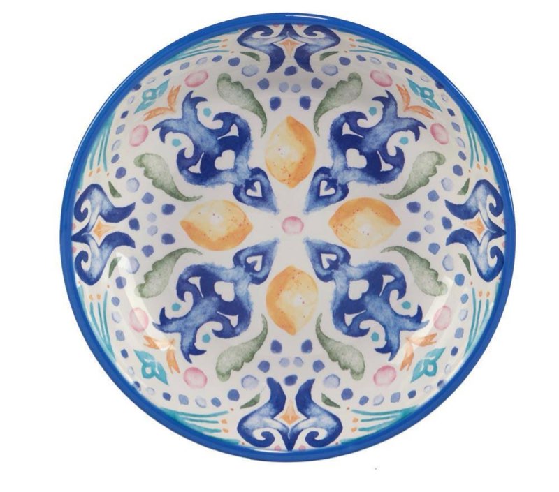 Lemonade 122.70 fl.oz. Assorted Colors Earthenware Pasta Bowl