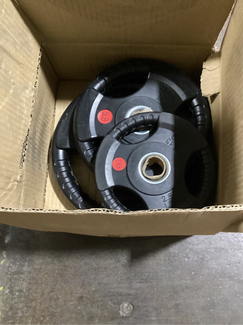 Condition photo showing As Is for **Similar To** CAP Barbell Standard 1-Inch Cast Iron Weight Plates - Singles & Sets | 1.25-50 lbs | Multiple Options Black 35 lb - Set of 6